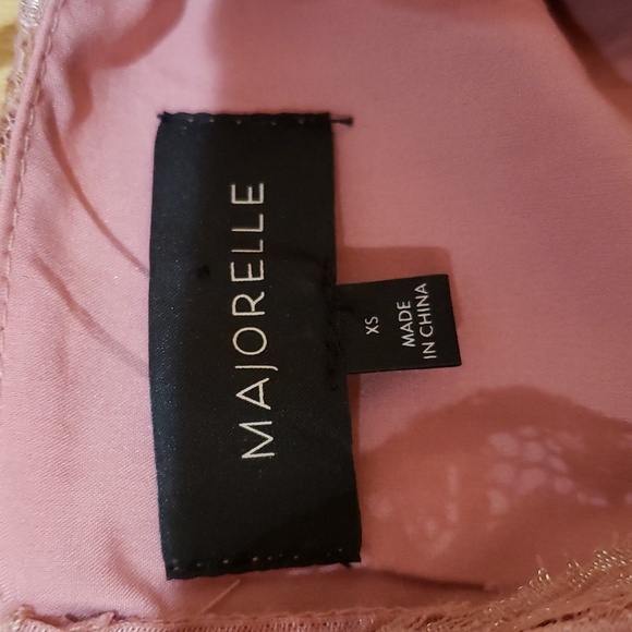 Pink Lace Majorelle Overlay Illusion Faux Wrap High Low Maxi Dress Size… - Picture 10 of 11